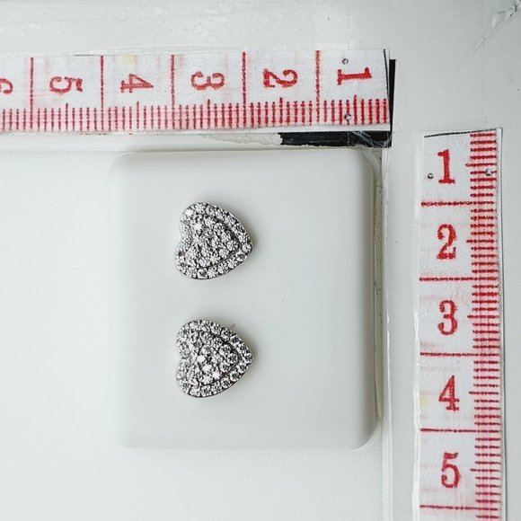 "925 Sterling Silver Plated CZ Earrings, INUS1BR160 - Picture 9 of 9